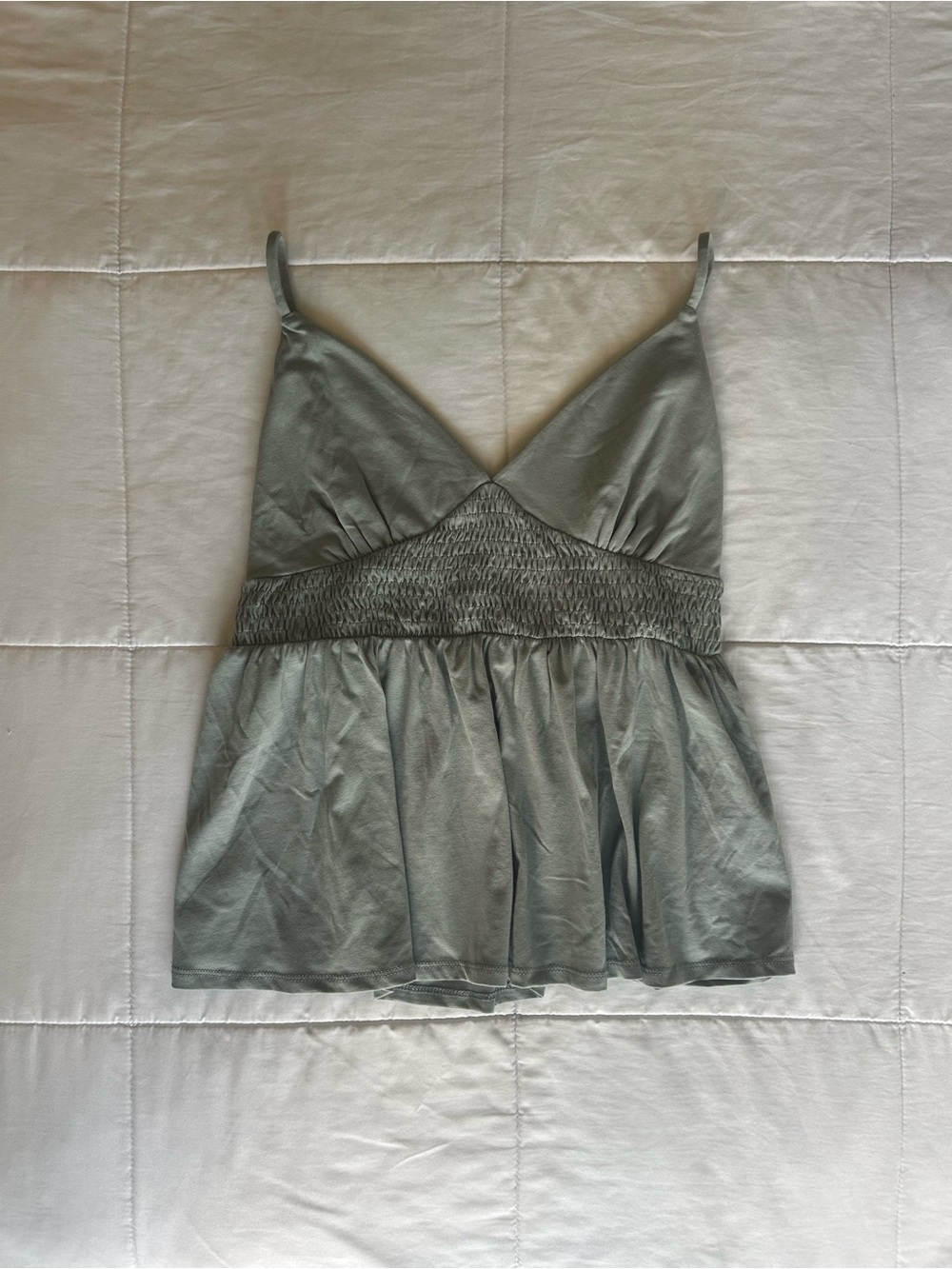 Teal Peplum Top